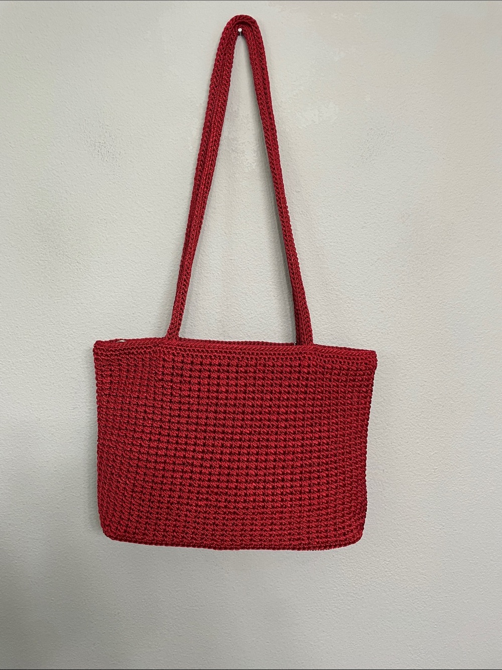 The Sak Red Woven Shoulder Bag